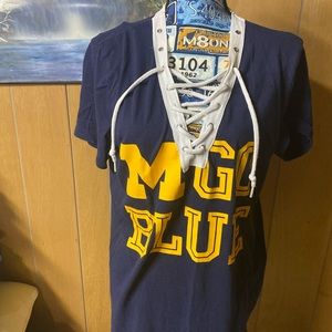 U of M shirt with drawstring small PINK